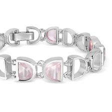 Rose Quartz Silver Bracelet - CB2311RS