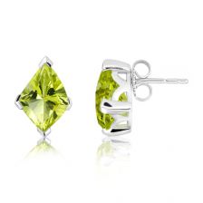 Lemon Citrine Silver Stud Earrings - CE1521GG