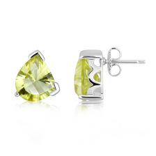 Lemon Citrine Silver Stud Earrings - CE1591GG