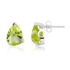 Lemon Citrine Silver Stud Earrings - CE1611GG