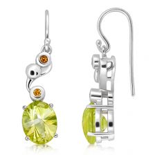 Lemon Citrine Silver Limited Hook Earrings - CE0671GG