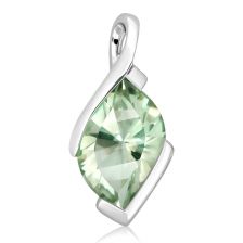 Green Prasiolite Silver Pendant - CP0021GP