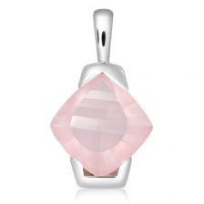 Rose Quartz Silver Pendant - CP4721RS