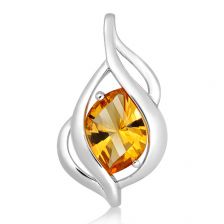 Citrine Silver Pendant - CP4841GC