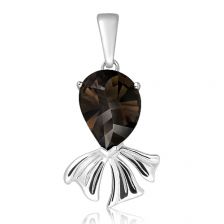 Smoky Quartz Silver Pendant - CP4981SM