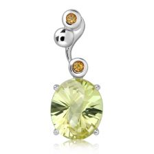 Lemon Citrine Silver Limited Pendant - CP0671GG