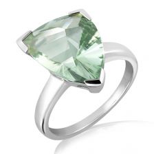 Green Prasiolite Silver Ring - CR1511GP