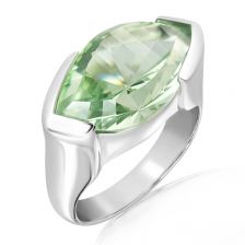 Green Prasiolite Silver Ring - CR0021GP
