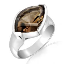 Smoky Quartz Silver Ring - CR0022SM