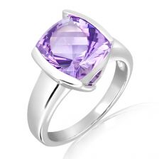 Amethyst Silver Ring - CR4722AM