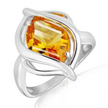 Citrine Silver Ring - CR4841GC