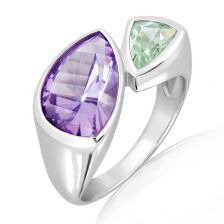 Amethyst Silver Ring - CR5141AM