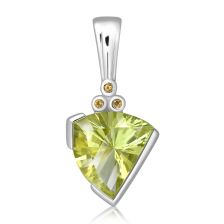 Lemon Citrine Silver Pendant - PP2112GG