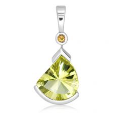 Lemon Citrine Silver Pendant - PP2119GG