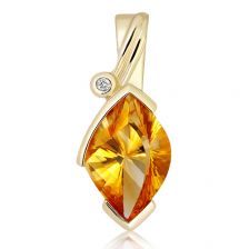 Golden Citrine 9K Yellow Gold Limited Pendant - GPP2590GC