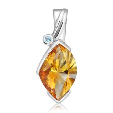 Citrine Silver Pendant - PP2590GC