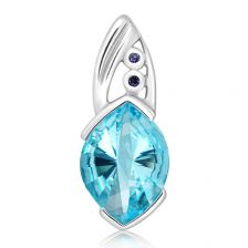 Blue Topaz Silver Pendant - PP2591BT