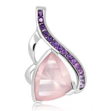 Rose Quartz Silver Limited Pendant - PP2694RS