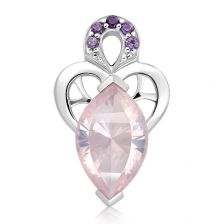 Rose Quartz Silver Limited Pendant - PP2748RS