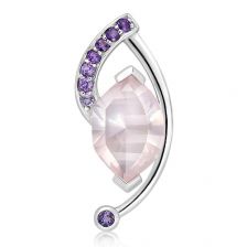 Rose Quartz Silver Limited Pendant - PP2753RS