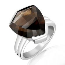 Smoky Quartz Silver Ring - PR1903SM