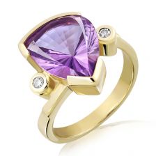 Amethyst 9K Yellow Gold Limited Ring - GPR2043AM