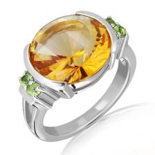 Citrine Silver Ring - PR2094GC