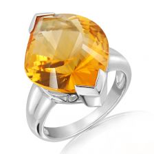 Citrine Silver Ring - TR0326GC