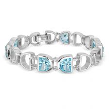 Blue Topaz Silver Bracelet - CB2311BT