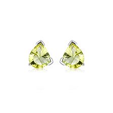 Lemon Citrine Silver Stud Earrings - CE1591GG