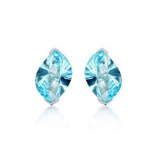 Blue Topaz Silver Stud Earrings - CE1601BT