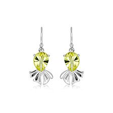 Lemon Citrine Silver Hook Earrings - CE4981GG