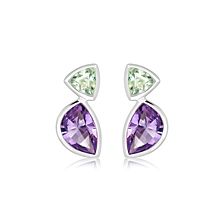 Amethyst Silver Stud Earrings - CE5131AM