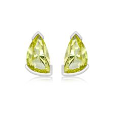 Lemon Citrine Silver Stud Earrings - CE0971GG
