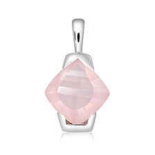 Rose Quartz Silver Pendant - CP4721RS