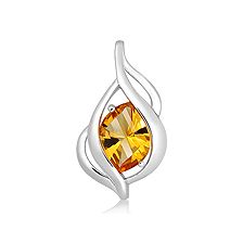 Citrine Silver Pendant - CP4841GC