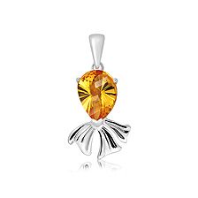 Citrine Silver Pendant - CP4981GC