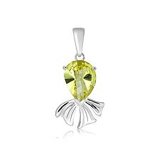 Lemon Citrine Silver Pendant - CP4981GG