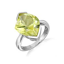 Lemon Citrine Silver Ring - CR1031GG