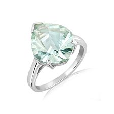 Green Prasiolite Silver Ring - CR1631GP