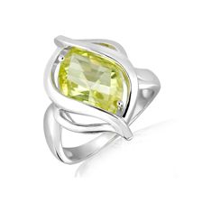 Lemon Citrine Silver Ring -CR4841GG