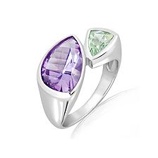 Amethyst Silver Ring - CR5141AM