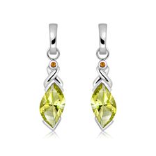 Lemon Citrine Silver Cleo Earrings - PE0718GG