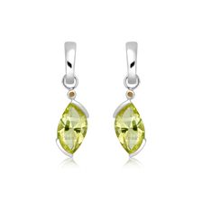 Lemon Citrine Silver Cleo Earrings - PE0739GG