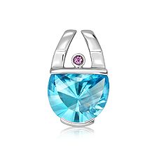 Blue Topaz Silver Pendant - PP1198BT