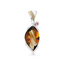 Cognac Quartz Silver Limited Pendant - PP1598CG