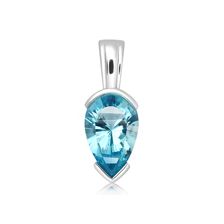 Blue Topaz Silver Pendant - PP1669BT