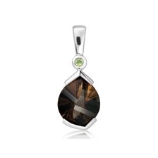 Smoky Quartz Silver Pendant - PP2221SM