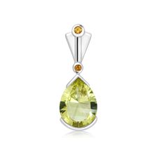 Lemon Citrine Silver Pendant - PP2517GG