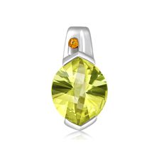 Lemon Citrine Silver Pendant - PP2569GG